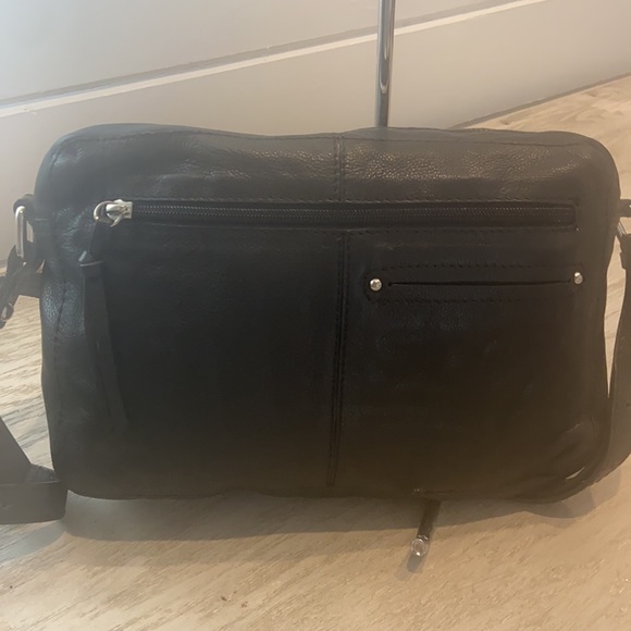 Nino Bosi Black Glove Leather Crossbody Shoulderbag.  Excellent condition! - Picture 8 of 12